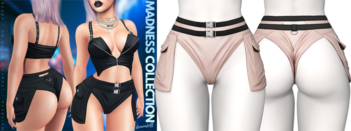 Demon Doll - Pocket Shorts Nude