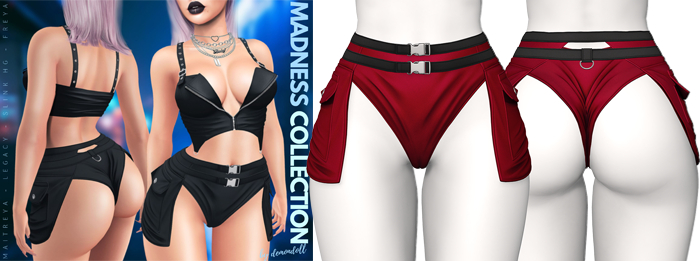 Demon Doll - Pocket Shorts Red Wine