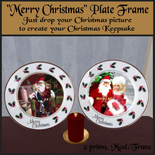 "Merry Christmas" Keepske Plate Frame