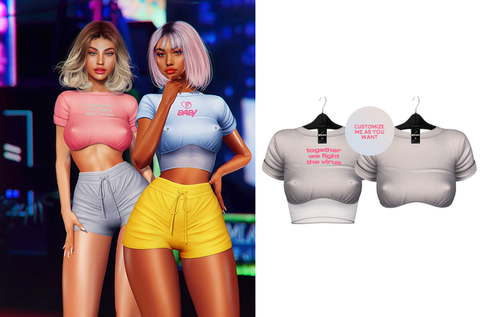 Ec.cloth - Becky Crop Top - Gray (add it)