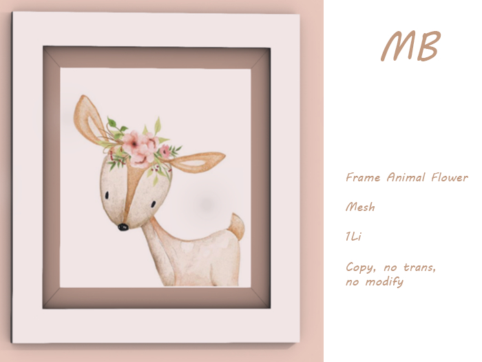 MB box - Frame Baby Dear Flowers