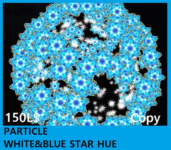PARTICLE WHITE/BLUE STAR HUE#