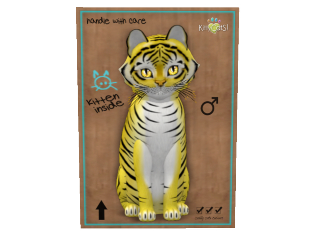 KittyCatS Box - M - Tiger! Tiger! Yellow