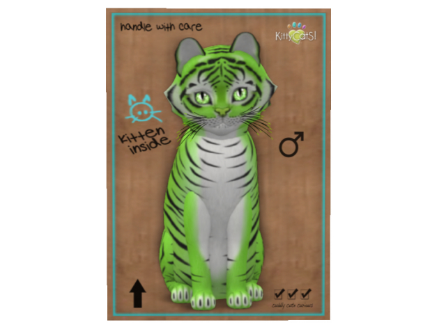 KittyCatS Box - M - Tiger! Tiger! Green