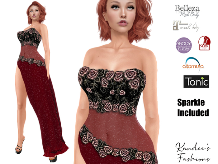 Beautiful Formal Gown + Hud SHINE Included