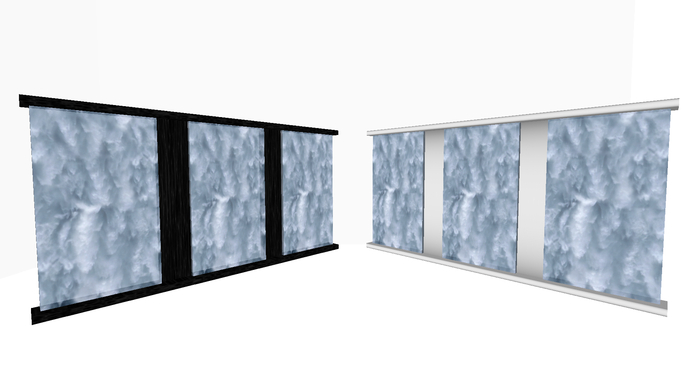 Mesh Waterfall Room Divider - Black