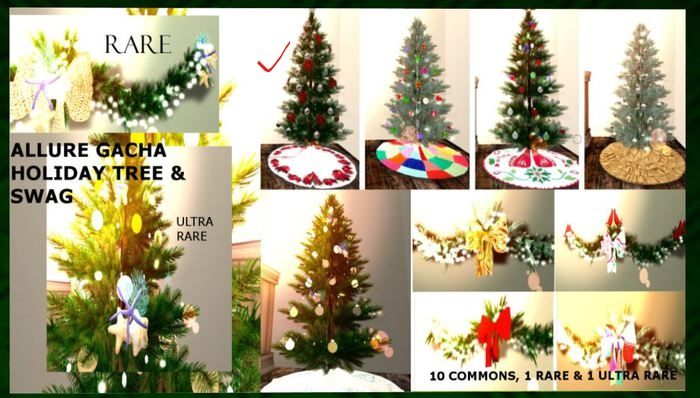 Allure GACHA  Poinsettia Holiday Christmas  Tree Li 18 #5