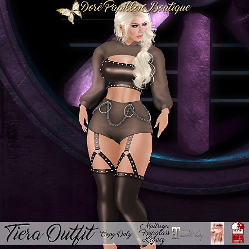 DPB Tiera Outfit - Taupe *Maitreya, Hourglass & Legacy*