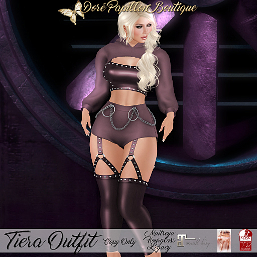 DPB Tiera Outfit - Rose *Maitreya, Hourglass & Legacy*