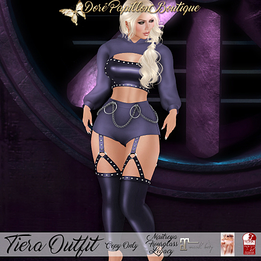 DPB Tiera Outfit - Purple *Maitreya, Hourglass & Legacy*