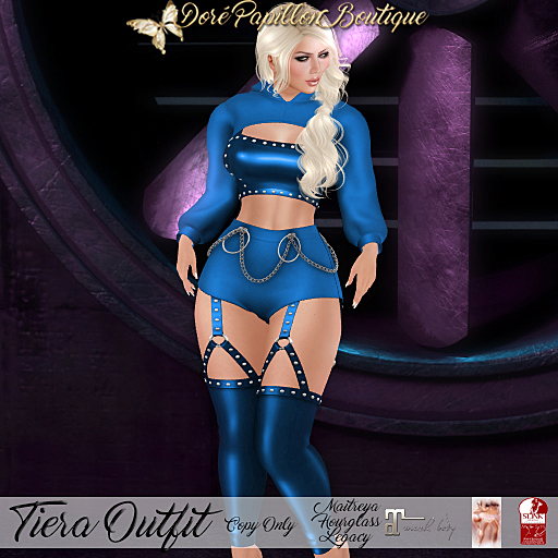 DPB Tiera Outfit - Blue *Maitreya, Hourglass & Legacy*