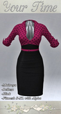 *YT*Pin Up Dress Pink Polka