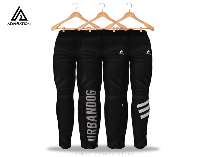 Admiration - Slim Fit Joggers Black Jake Gianni Slink