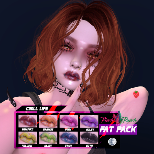 ::Pinch Punch:: Cool Lips :: Orange
