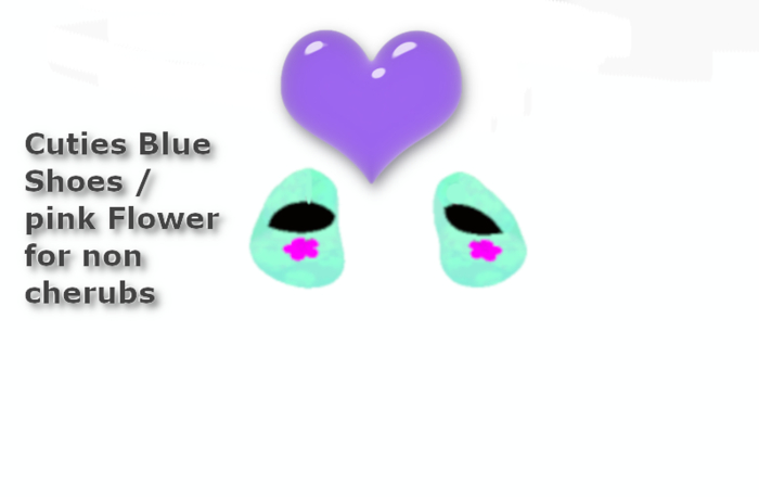 Cuties*Blue Flower Shoes