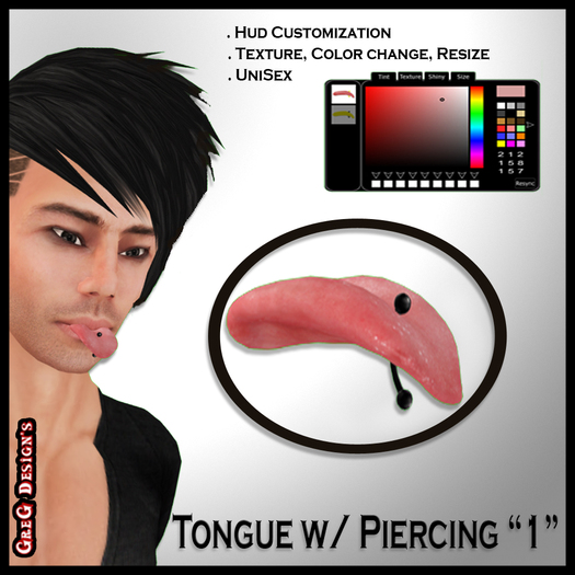 *GD* - Tongue w/ Piercing "1"