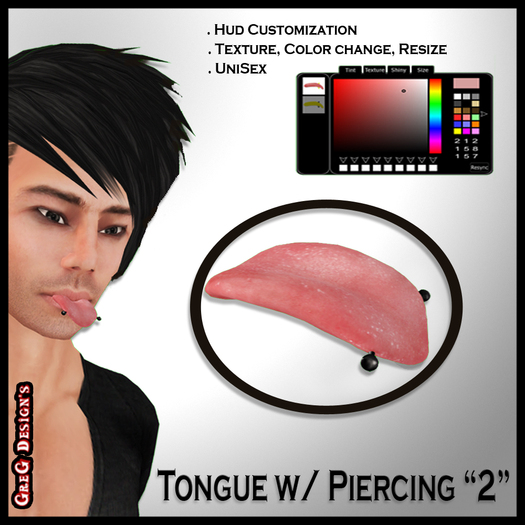 *GD* - Tongue w/ Piercing "2"