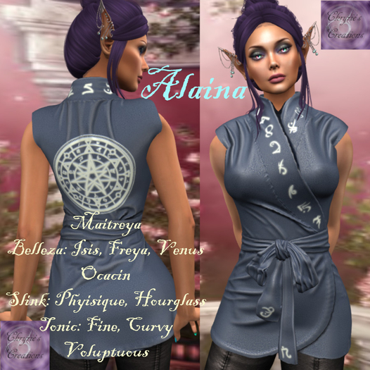 Alaina Tunic - Slate Blue 