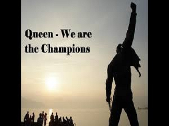 We are champions gesture
