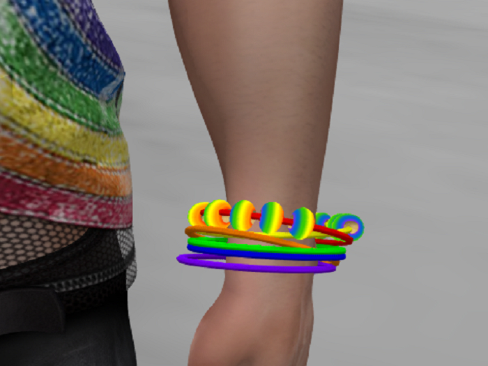 GAY PRIDE BANGLE BRACELET