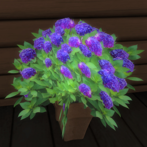 *::T&K Potted Hydrangea Blue:: (ajisai)