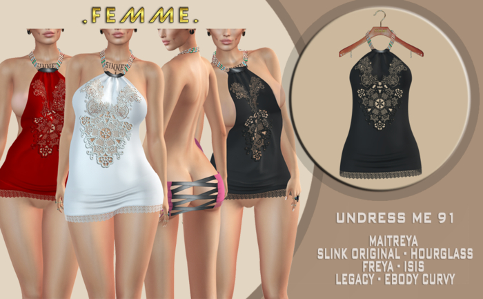 [FM] UNDRESS ME 91 BLACK *ADD/WEAR ME*