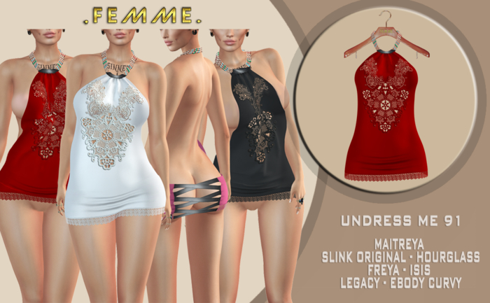 [FM] UNDRESS ME 91 RED *ADD/WEAR ME*