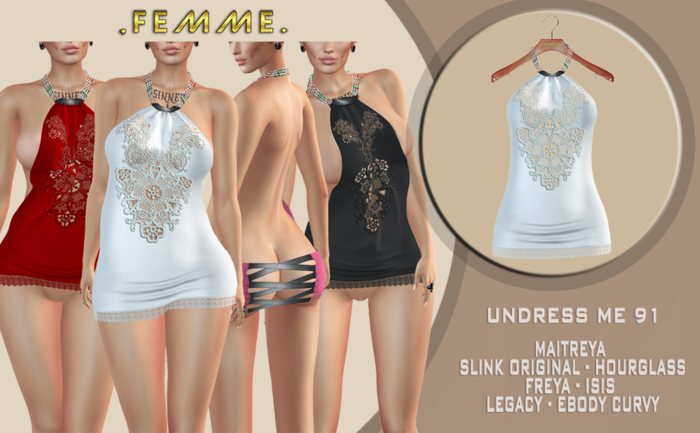 [FM] UNDRESS ME 91 WHITE *ADD/WEAR ME*