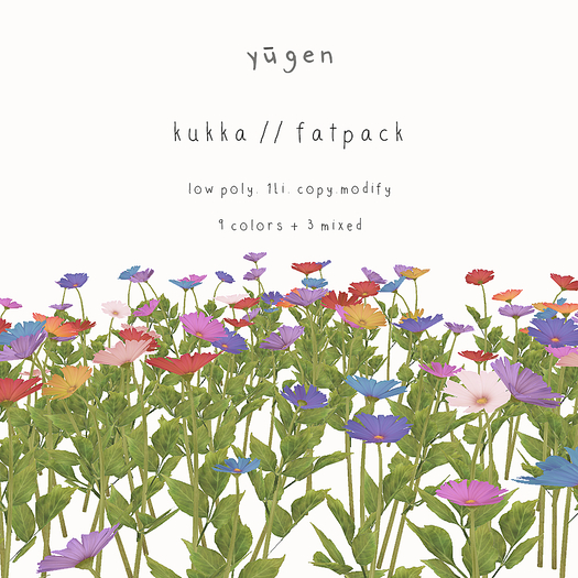 Second Life Marketplace Yugen.// kukka fatpack