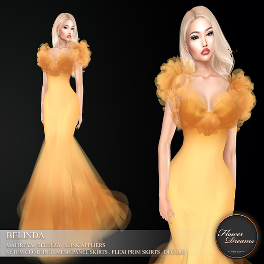 .:FlowerDreams:.Belinda - amber (appliers included)