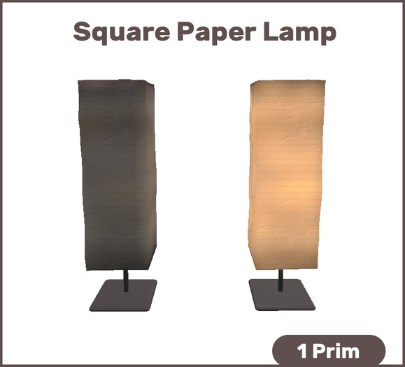 [DN64] Square Paper Lamp