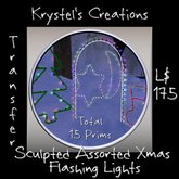 KCCL20 Sculpted Assortment Xmas Flashing Lights (Rezz Me) MPV