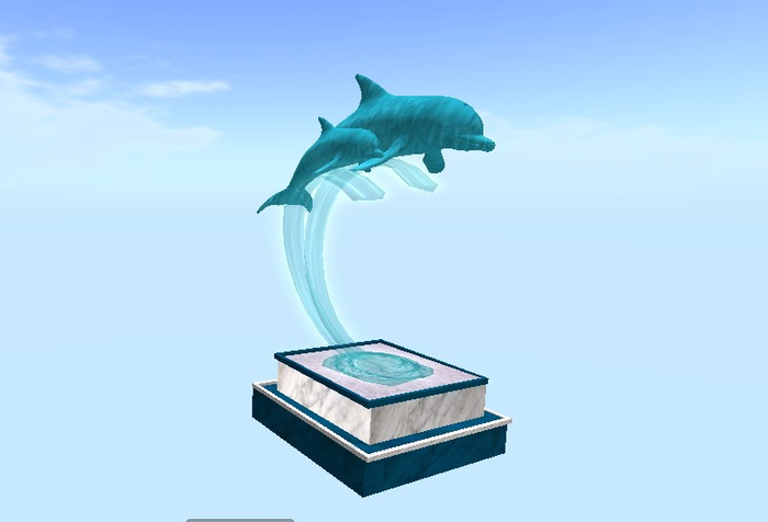 Dolphin statue