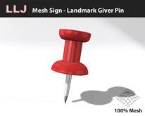 LLJ Mesh Sign - Landmark Giver Pin