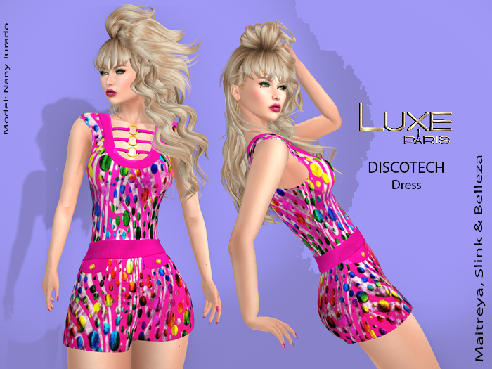 LUXE Paris DISCOTECH Dress