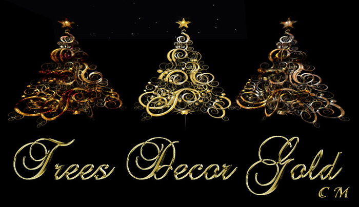 TREES DECOR GOLD - FANTASY