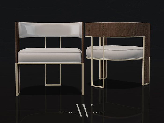 STUDIO WEST / Lerme Dining Chair - White