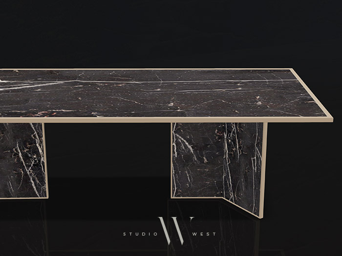 STUDIO WEST / Lerme Dining Table - Noir