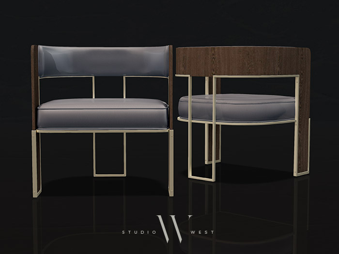 STUDIO WEST / Lerme Dining Chair - Twilight