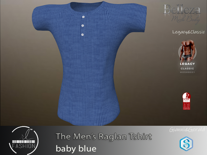 The Men's Raglan Baby Blue