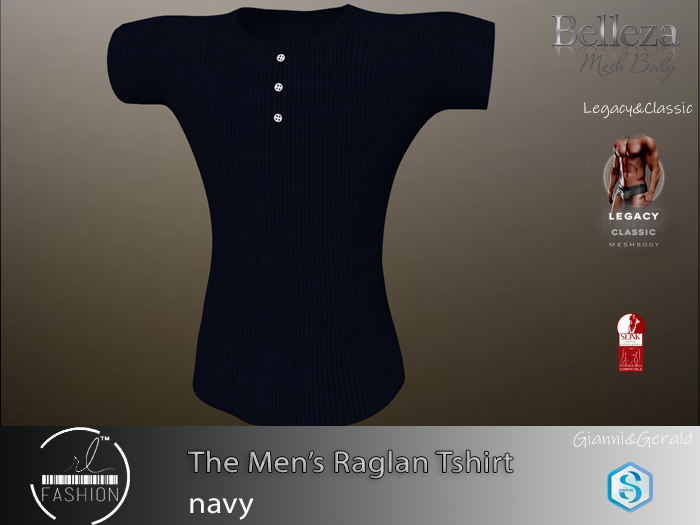 The Men's Raglan Navy