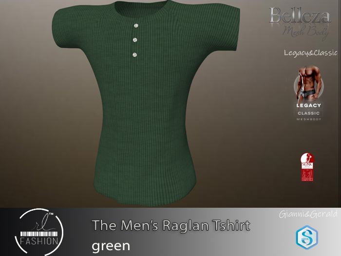 The Men's Raglan Green