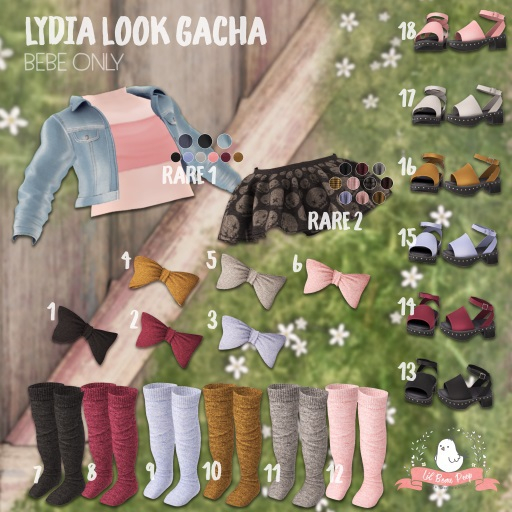 peep. lydia COMPLETE with RARE 1 & RARE 2