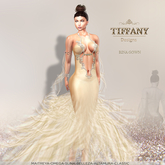 ::TD:: Rina Gown with Appliers ~ Cream