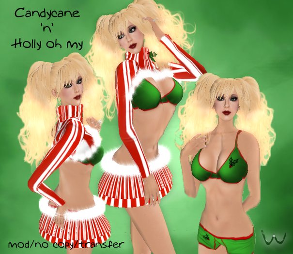 ~WC~ Candycanes 'n' Holly