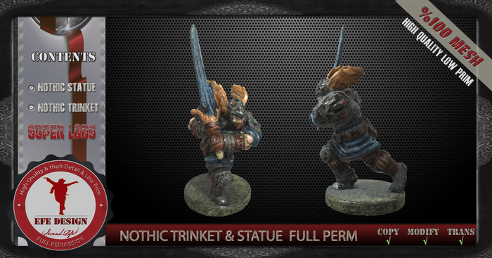 Nothic  Statue & Nothic  Trinket Full Permission ADD