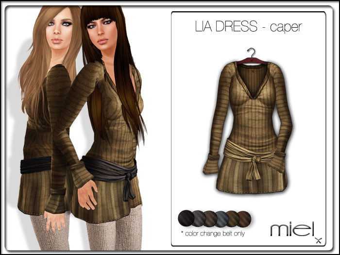 MIEL LIA DRESS - caper