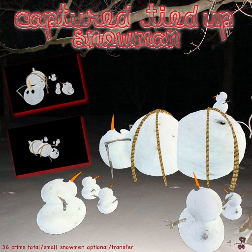 Captured Tied Up Snowman  *boxed*