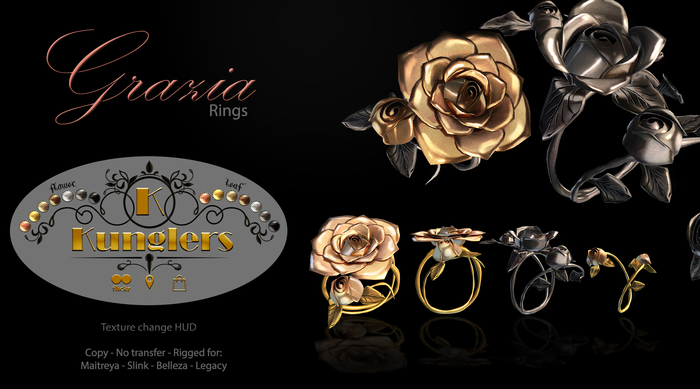 KUNGLERS - Grazia rings