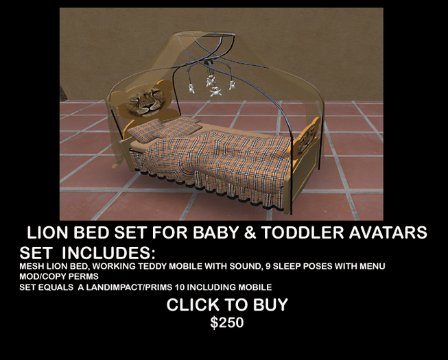 LION TODDLER BED BOXED